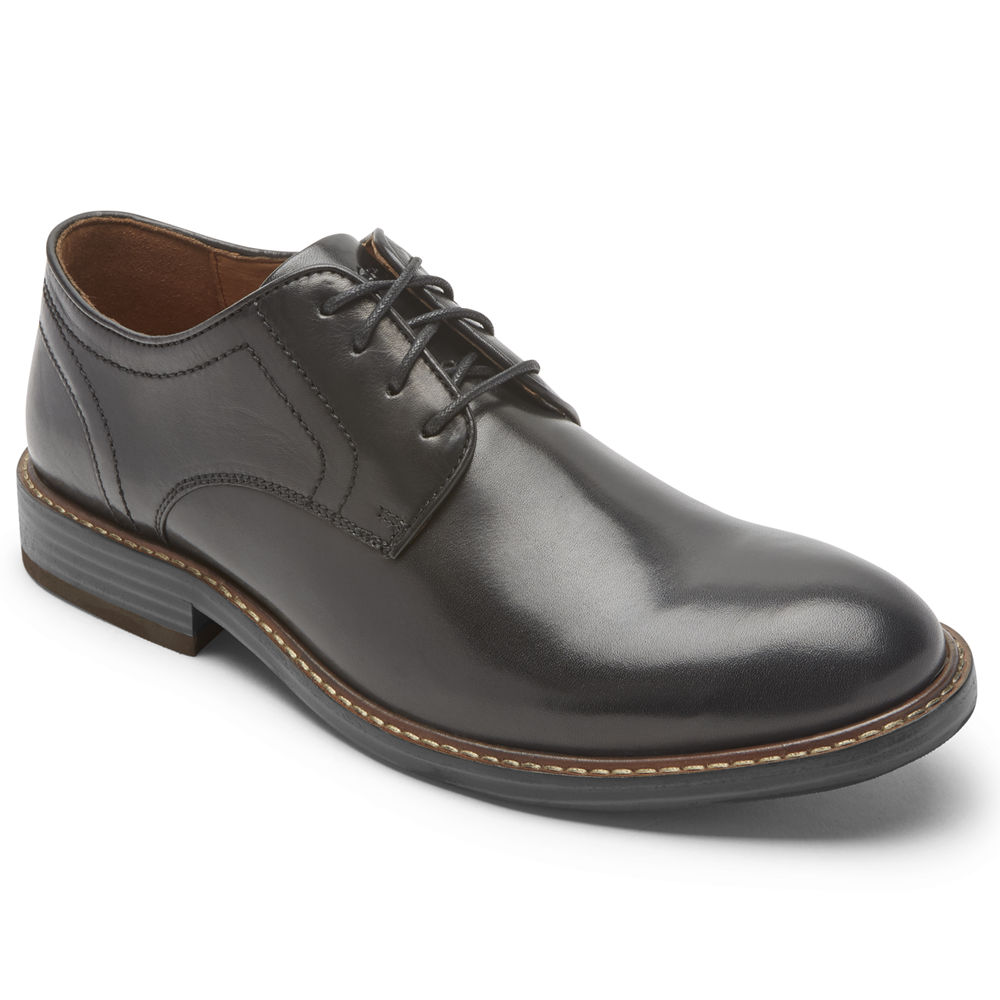 Rockport Oxfords Herre Svart - Kenton Plain Toe - UQAN63517